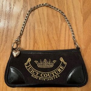 Vintage Juicy Couture Baguette Bag in black!! Excellent condition!
